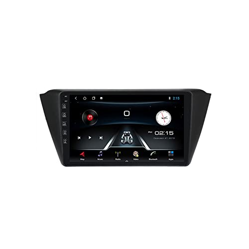WDXSFR Car Stereo Radio GPS Navigation for Skoda Fabia 2015 9 Inch with Backup Camera in Dash Head Unit Multimedia Player Car Radio Car Audio Support Bluetooth WiFi SWC USB,M150 2g+32g