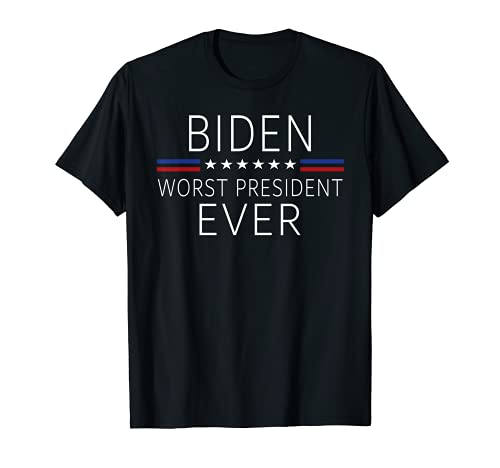 Worst President Ever Biden Not My President Statement Potus T-Shirt