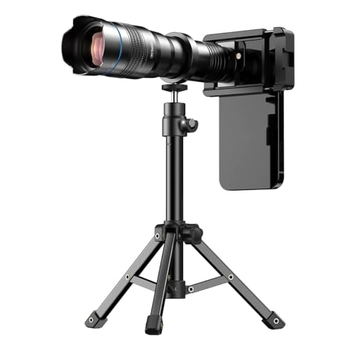 APEXEL High Power 36X HD Telephoto Lens, Telephoto Mobile Cell Phone Lens with Tripod for iPhone 16/15/14/13 Pro, Samsung and Most Smartphone