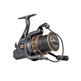 PENN Surfblaster III Longcast, Fishing Reel, Spinning Reels, Sea Fishing, Long Distance Spool Surf Casting Reel for Saltwater Beach and Rock Fishing, Unisex, Black, Gold, 7000