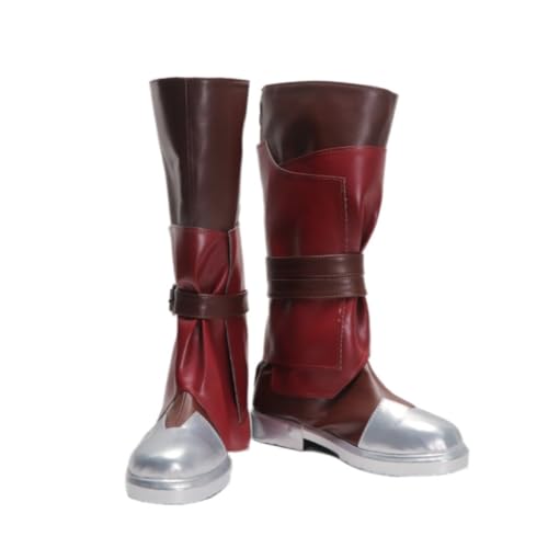 COSGOGO New Anime Ekko Cosplay Shoes for LOL Arcane 2 Short Boots Woman Man Halloween Shoes (9.5,Women Size) Multi