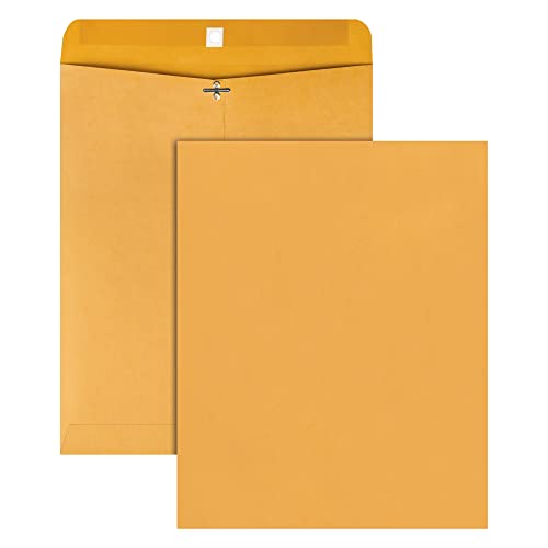 Office Depot® Brand Clasp Envelopes, 11 1/2" x 14 1/2", Brown, Box Of 100