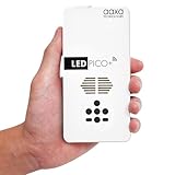 AAXA LED Pico+ MAX Mini Projector, 2.7 Hour Battery, DLP Native 1080P, Wireless Mirroring, Mini-HDMI, Media Player & Speakers, Bluetooth, Micro SD/USB, Pocket Size Portable Movie/Cookie Projector