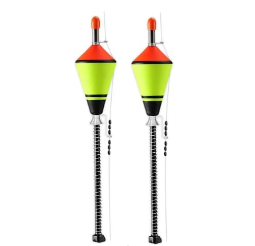 KTGCOZSPack of 2 Portable Automatic Fishing Float Fast Bobber Fishing Accessories Fast Fishing Bobber Set Ocean Fishing Float Device Tools