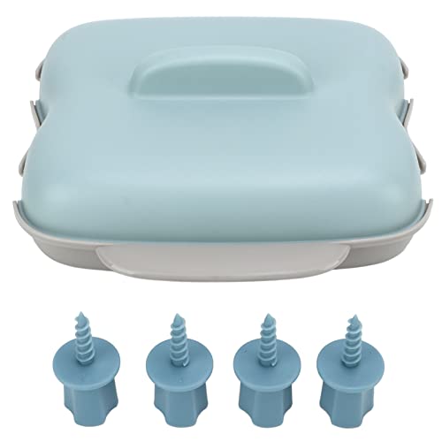 Microwave Corn Cooker, Microwave Corn Steamer Airtight Lid Steams Food Grade PP No BPA Microwavable Portable for Delicious Dorm Small Kitchen(Blue)