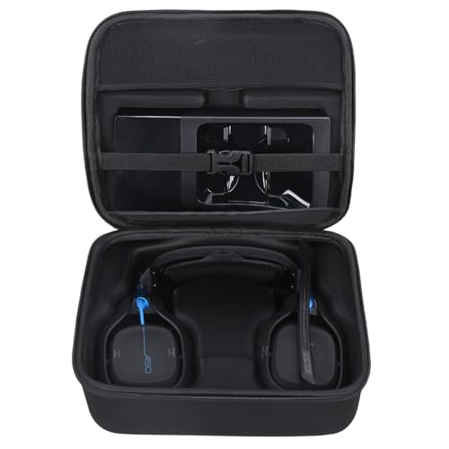 Aproca Portable Hard Protective Case, Compatible with Logitech G Astro A50 X/Astro Gaming A50 Wireless Dolby Gaming Headset (Black)