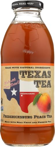 Texas Tea Fredericksburg Peach Tea, 16 Fluid Ounce - 12 per case.