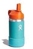 Hydro Flask 12 Oz Kids Wide Mouth Straw Cap and Boot Seaspray