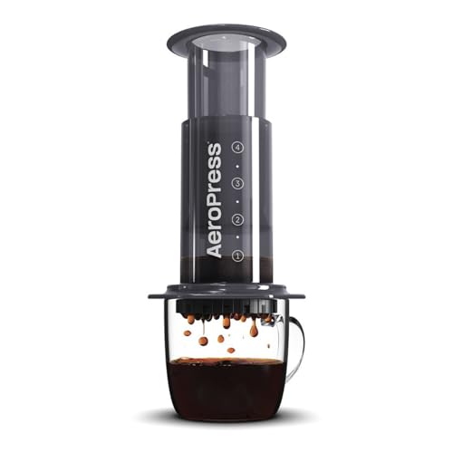 AeroPress Original Coffee Press – 3 In 1 Brew Method Combines French Press, Espresso, Full Bodied Coffee Without Grit or Bitterness, Small Portable Coffee Maker for Camping & Travel