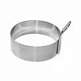 Colorsheng Egg Ring,3 Inch Stainless Steel Omelet Mold Pancake Ring Metal Kitchen Cooking Tool (3 Pack)