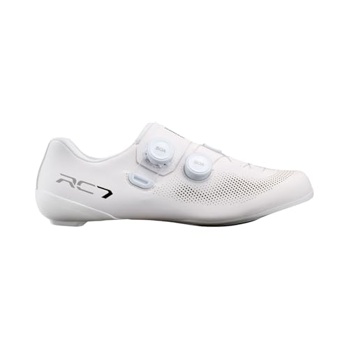 SHIMANO SH-RC703 Cycling Shoes, White, 8-8.5 Men