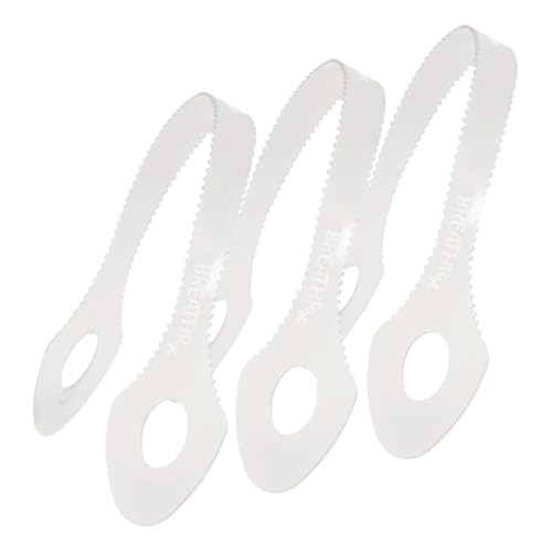 Tongue Cleaner Scraper, White Plastic, Set of 6 - Breathrx