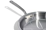 Made In Cookware - 12-Inch Stainless Steel Frying Pan - 5 Ply Stainless Clad - Professional Cookware - Crafted in Italy - Induction Compatible