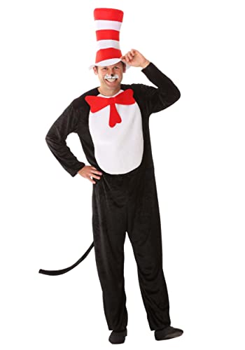 elope Dr. Seuss Cat in the Hat Costume for Adults S/M Large/X-Large