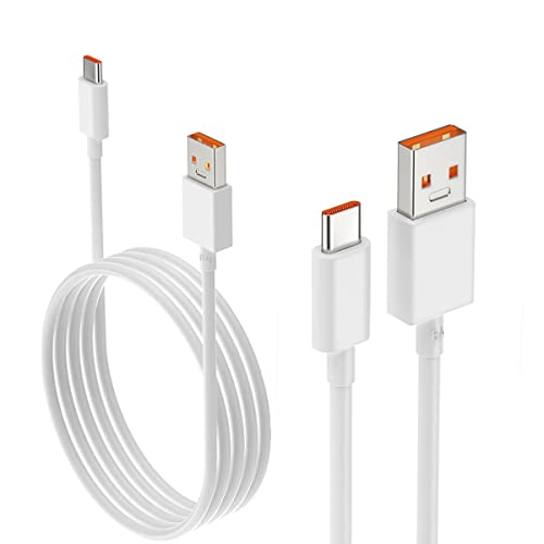 6A for Xiaomi Cable Charger 120W Hypercharge Turbo USB Type C Fast Charging Cable for Xiaomi 15 14 13 12 14t 13t 12t 12s Pro Lite Redmi Note K80 K70 K60 11 11s Plus Poco X6 X5 X4 Black Shark 3ft/6ft