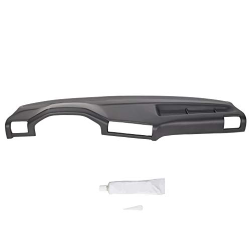 HECASA Molded Dashboard Dash Board Cover Cap Black Compatible with 1984-1990 BMW E30 3 Series 318i 325e 325i 325is