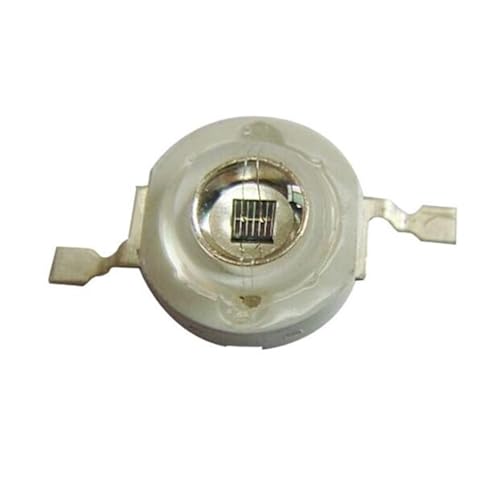 LOTOAK 3W LED IR RED High Power Bead Light 730 740 850 940nm Infrared 42mil Chip Induction Identification 50pcs (Color : RED IR 850nm Epileds, Size : 3W)