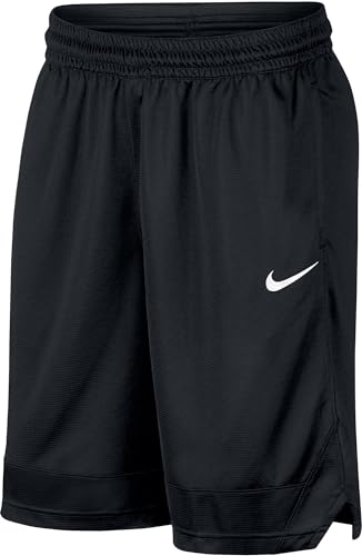 Nike Dri-FIT Icon, Men's Basketball , Athletic Shorts with Side Pockets, Black/Black/White, XL