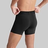 Tommy John Men’s Trunk 4” Underwear, Second Skin Boxers with Supportive Contour Pouch, Soft Naturally Breathable Stretch Fabric Boxers for Men, 3 Pack (Large, Black - 3 Pack)