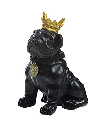 RUTAVM Piggy Bank ATM Cute Dog Money Box, Coin Banks Money Saving Box, Piggy Bank Black Bulldog Money Box for Cash