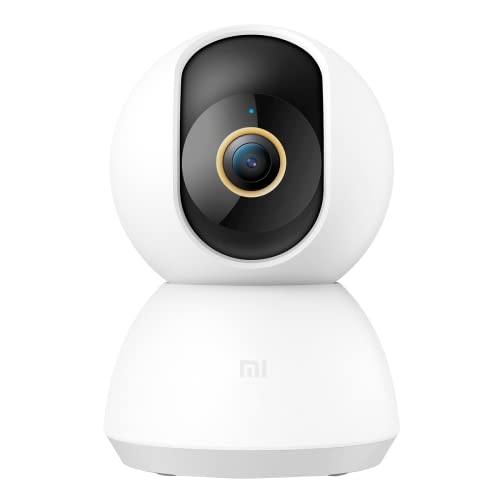 Xiaomi Smart Camera C300, 2K Clarity, 360° Vision, AI Human Detection, F1.4 Large Aperture and 6P Lens, Enhanced Color Night Vision in Low Light, Full Encryption for Privacy Protection, White