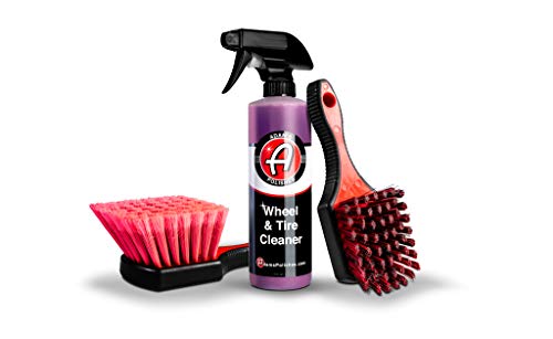 Adam’s Wheel & Tire Cleaner Combo - Professional All In One Tire, Wheel, Rim, Barrel, Rubber, Well Cleaning Spray for Car Washing & Auto Detailing - Safe On Most Rim Finishes