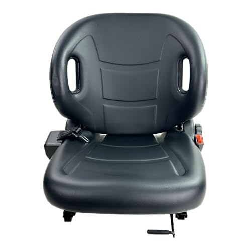 E-53710-U1170-71 DirectFit™ Black Vinyl Non-Suspension Seat for Toyota Forklift 8FGC35U-70U, 8FGCU15-S20, 8FGCU20-32, 8FGCU25, 8FGU/DU15-32, 8FGU25, 8FGU30+++