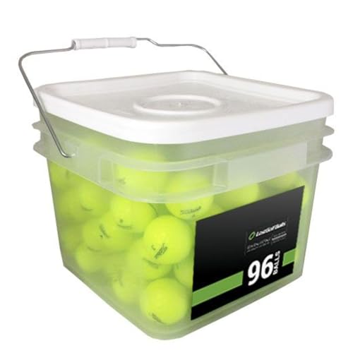 LostGolfBalls Titleist AVX Yellow - Mint Quality Used Golf Balls – 96 Ball Bulk Pack – Cleaned & Graded