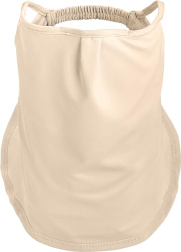 Coolibar UPF 50+ Men's Women's Crestone UV Face Mask - Sun Protective (Large/X-Large- Beige)