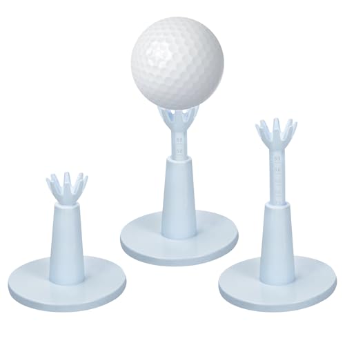 Aliennana Adjustable Golf Tees - Unbreakable Rubber Golf Tees for Driving Range & Simulator - Essential Golf Accessories for Men Indoor & Outdoor Practice, Durability and Stability Golf Tees
