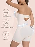 Slimers Strapless Shapewear Tummy Control: Strapless Body Shaper For Women Built In Bra - Shapewear Bodysuit Shorts For Dress