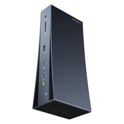 iVANKY Thunderbolt 5 Dock FusionDock Pro 3 Docking Station with 11-Port 180W Power, Single 8K, Dual 6K@60Hz for MacBook M/Pro/Max Series, Triple Display for Windows TB5/4, 120Gbps, 2.5GbE