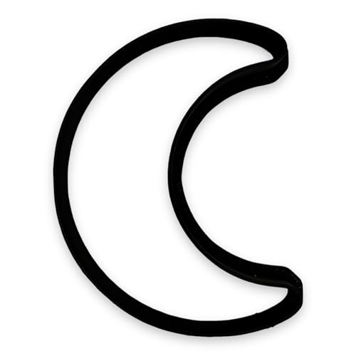 Crescent Moon Cookie Cutter with Easy to Push Design (3.5 inch)