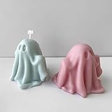 Halloween Mold Ghost Soap Mold Ghost Mold Resin Casting Mold Resin Making Molds Silicone Mold for Candle Home Decorate Mold 3D Animal Mold Candle Making Mold