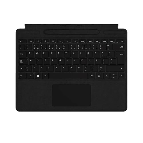 Microsoft Surface Pro X Signature Keyboard in Portuguese and Microsoft Slim Pen Bundle with Layout for Portugal and Brazil