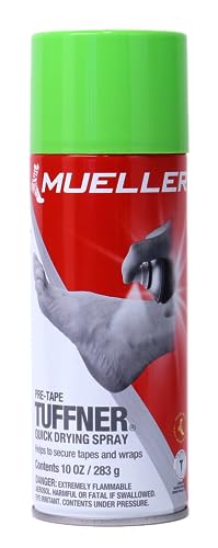 MUELLER Sports Medicine Tuffner Quick Dry Pre-Tape Spray, Secure Tapes & Wraps for Home and Athletic Professionals Use, Enhance Performance Edition, 10 Ounce