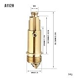 2 x Basin Sink Clicker Pop Up Bolt Basin Bath Sink Drain Click Clack Plug Bolt Spring Brass Push Spring Plug for Most Sink Tub Basin Drain Stopper