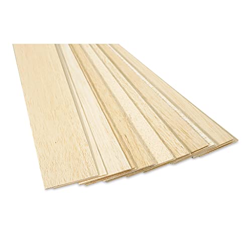 Balsa Wood 1/16 X 3 X 36in (10) - Quantity is Listed in Parenthesis in Title