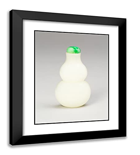 ArtDirect Artist Unknown 20x24 Black Modern Framed and Double Matted Art Print Titled Gourd-Shaped Snuff Bottle