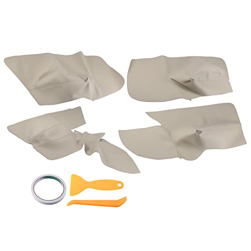 A ABSOPRO Car Front Rear Door Panel Armrest Cover Interior Door Trims for VW Golf 2005-2010 Beige (Set of 4)