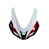 DFMT Injection Fairing Kit Fit for Kawasaki Ninja ZX6R 2007 2008 ZX 636 07 08 ZX-6R ABS Plastic Bodywork Full Fairings Motorcycle Body Kit Body Frame Set - Red & White