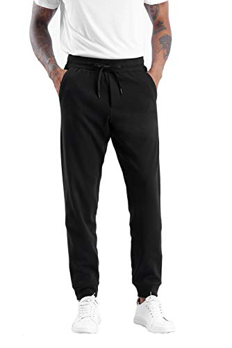 THE GYM PEOPLE Men's Fleece Joggers Pants with Deep Pockets Athletic Loose-fit Sweatpants for Workout, Running, Training