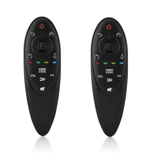 [Pack of 2] Replacement Remote Control for TV, 10m Control Distance Remote Controller Compatible with 3D Smart TV AN-MR500G AN-MR500 MBM63935937 - Without Voice Control and Magic Functions (2)