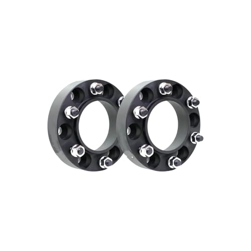 PENGBODILIYI Wheels Spacer Kit for Toyota for Land for Cruiser for Prado Hilux Revo Vigo T6-7075 Forged Aluminum Alloy 2 Pieces Wheel Spacer 6x139.7 CB 106.1 Wheel Spacers(2Pcs Silver 50mm)