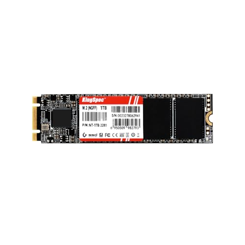 KingSpec NT Seriese 1TB M.2 2280 SATA SSD,Sata3 6Gb/s Internal Solid State Drive, for Ultrabook & Laptop & Desktop