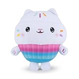 Posh Paws 50102 Gabby's Dollhouse 25cm (10-inches) Cakey Cat Character Soft Plush Toy, White