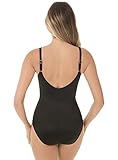 Miraclesuit Women's Swimwear Network Madero Sweetheart Neckline Underwire Bra Tummy Control One Piece Swimsuit, Black, 16