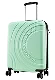 Cabin Max Velocity 55x40x20cm (22x16x8) Expandable Suitcase 4 Wheel Luggage Cabin Bags Suitable for Ryanair, Easyjet, Jet 2 Paid Carry On (Mint Green)