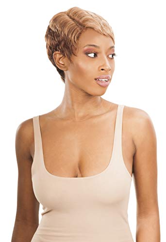 New Born Free HD Part Lace Layered Wave Short Pixie Cut Style Wig with Side Parting Synthetic High Heat Resistant Fibers - HDP01 (2)