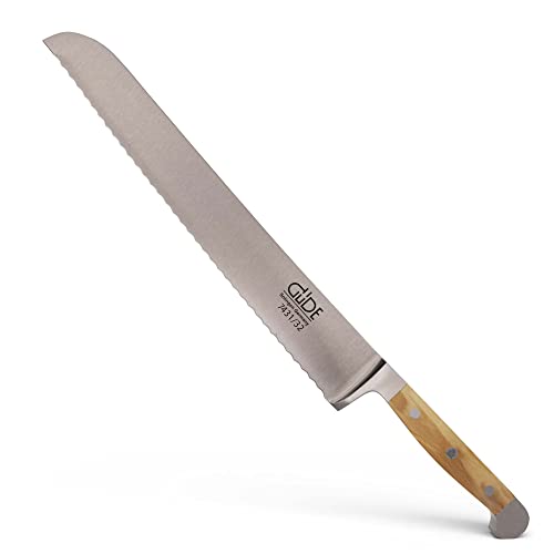 Güde "Franz Series Hand Forged/Serrated Bread Knife, 12 1/2-in - Ice Hardened Steel - Made in Solingen, Germany Since 1910